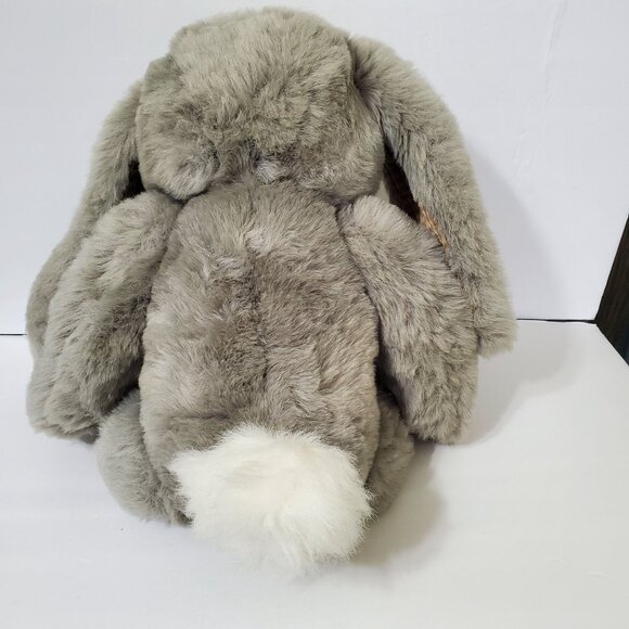 Vintage Stuffy Rabbit People Pals Toy Plush Easter Bunny Checked Corduroy Trim - Picture 2 of 16